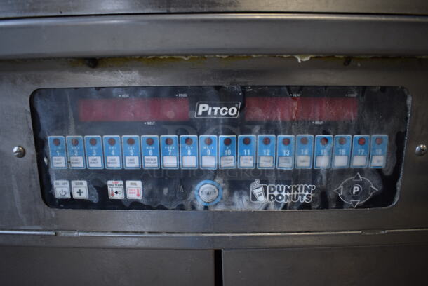 AWESOME! Pitco Frialator Model 24RUFM Stainless Steel Commercial Floor Style Natural Gas Powered Donut Fryer w/ Grease Trap. 72,000 BTU. 30x44x57 - Image 5 of 10