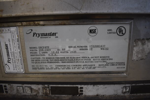 Frymaster Model UHCP4TP Metal Commercial Holding Cabinet. 208-240 Volts, 1 Phase. 22x25.5x25.5 - Image 4 of 7
