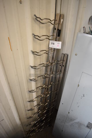 ALL ONE MONEY! Lot of 4 Metal Pieces to Wine Bottle Rack! 36", 48". 
