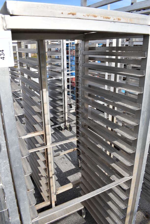 Metal Commercial Pan Transport Rack on Commercial Casters. 26.5x23.5x65 - Image 2 of 3