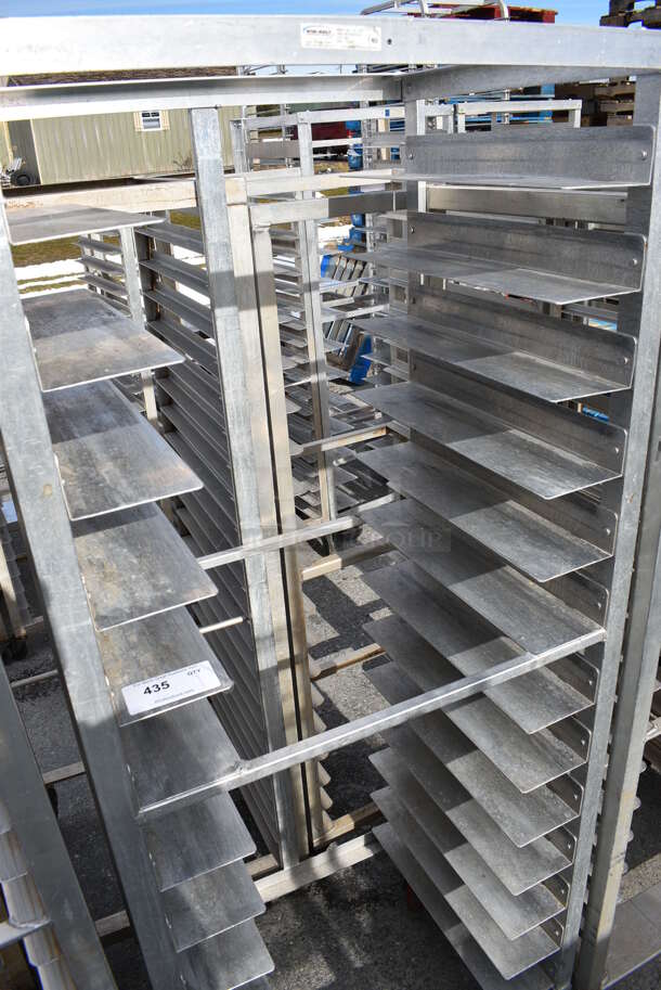 Metal Commercial Pan Transport Rack on Commercial Casters. 30x21x72 - Image 3 of 4