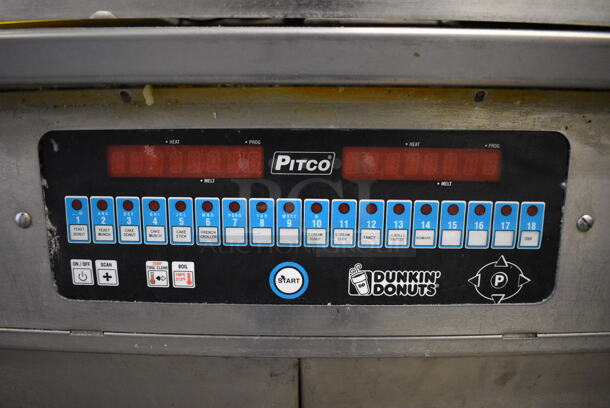 AWESOME! Pitco Frialator Model 24RUFM Stainless Steel Commercial Floor Style Natural Gas Powered Donut Fryer w/ Grease Trap. 72,000 BTU. 30x44x57 - Image 5 of 10