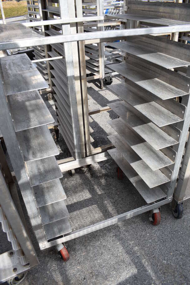Metal Commercial Pan Transport Rack on Commercial Casters. 30x21x72 - Image 4 of 4