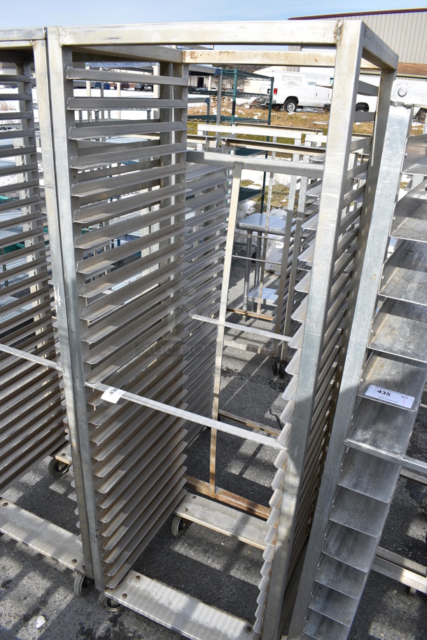 Metal Commercial Pan Transport Rack on Commercial Casters. 26.5x23.5x75 - Image 2 of 4
