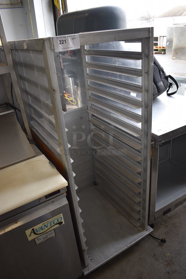 Metal Commercial Pan Transport Rack on Commercial Casters. 23x29.5x57.5 - Image 3 of 4