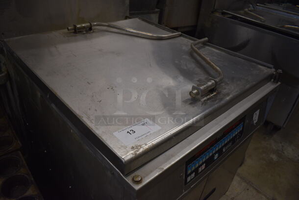 AWESOME! Pitco Frialator Model 24RUFM Stainless Steel Commercial Floor Style Natural Gas Powered Donut Fryer w/ Grease Trap. 72,000 BTU. 30x44x57 - Image 3 of 7