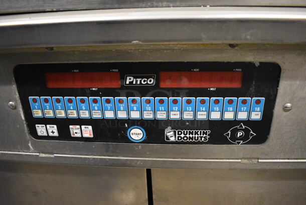 AWESOME! Pitco Frialator Model 24RUFM Stainless Steel Commercial Floor Style Natural Gas Powered Donut Fryer w/ Grease Trap. 72,000 BTU. 30x44x57 - Image 4 of 7