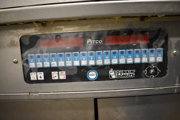 AWESOME! Pitco Frialator Model 24RUFM Stainless Steel Commercial Floor Style Natural Gas Powered Donut Fryer w/ Grease Trap. 72,000 BTU. 30x44x57 - Image 5 of 8