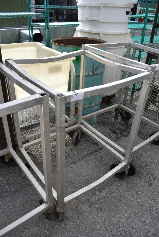 Metal Commercial Transport Rack on Commercial Casters. 20.5x20.5x30