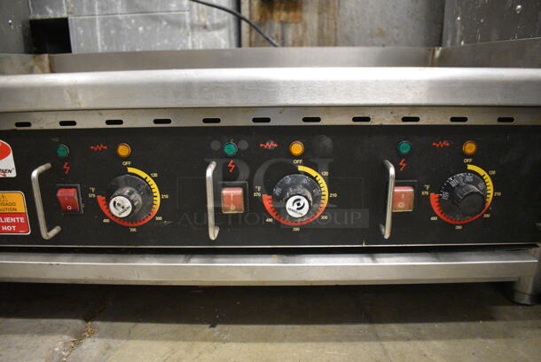 GREAT! Fleetwood Stainless Steel Commercial Countertop Electric Powered Flat Top Griddle w/ Thermostatic Controls. 36x25x13.5 - Image 5 of 8