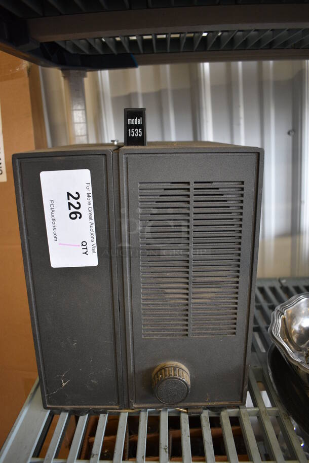Bell Howell Model 1535 Gray Countertop Filmosound Projector. 10x13x14 - Image 1 of 5