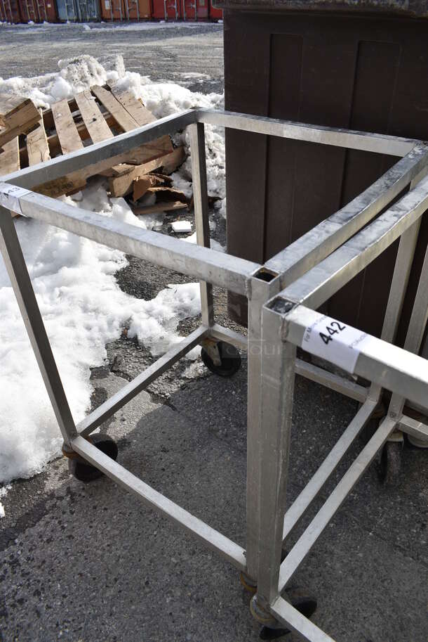 Metal Commercial Transport Rack on Commercial Casters. 20.5x20.5x30 - Image 1 of 3