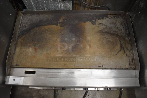 GREAT! Fleetwood Stainless Steel Commercial Countertop Electric Powered Flat Top Griddle w/ Thermostatic Controls. 36x25x13.5 - Image 8 of 8