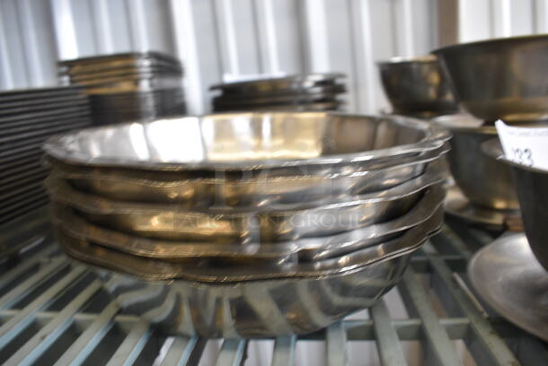 6 Metal Bowls. 9x9x2. 6 Times Your Bid! - Image 3 of 3
