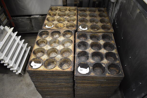 50 Metal 12 Cup Muffin Baking Pans. 14x18x2. 50 Times Your Bid! - Image 4 of 4