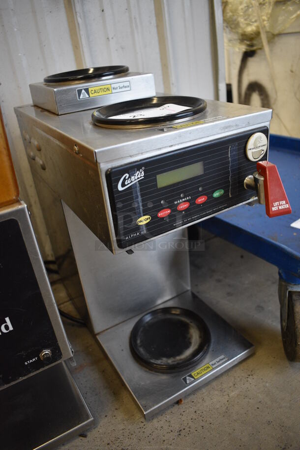 NICE! Curtis Model ALP3GT12A000 Stainless Steel Commercial Countertop 3 Burner Coffee Machine w/ Hot Water Dispenser. 120 Volts, 1 Phase. 9x19x20 - Image 2 of 6