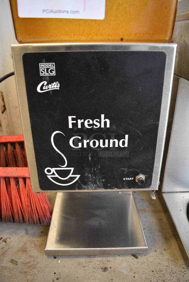 NICE! Curtis Model SLG-10 Stainless Steel Commercial Countertop Coffee Bean Grinder. 120 Volts, 1 Phase. 9x14x20. Tested and Working! - Image 5 of 6