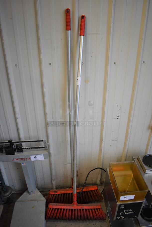 2 Commercial Brooms. 20x3x63. 2 Times Your Bid!
