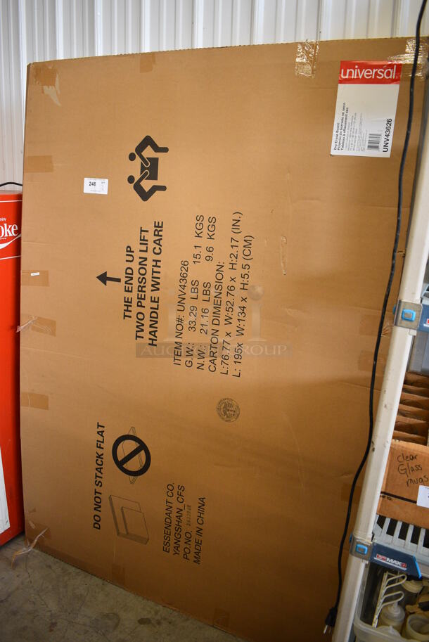 2 BRAND NEW IN BOX! Universal Dry Erase Boards. 72x1x48. 2 Times Your Bid! - Image 1 of 4
