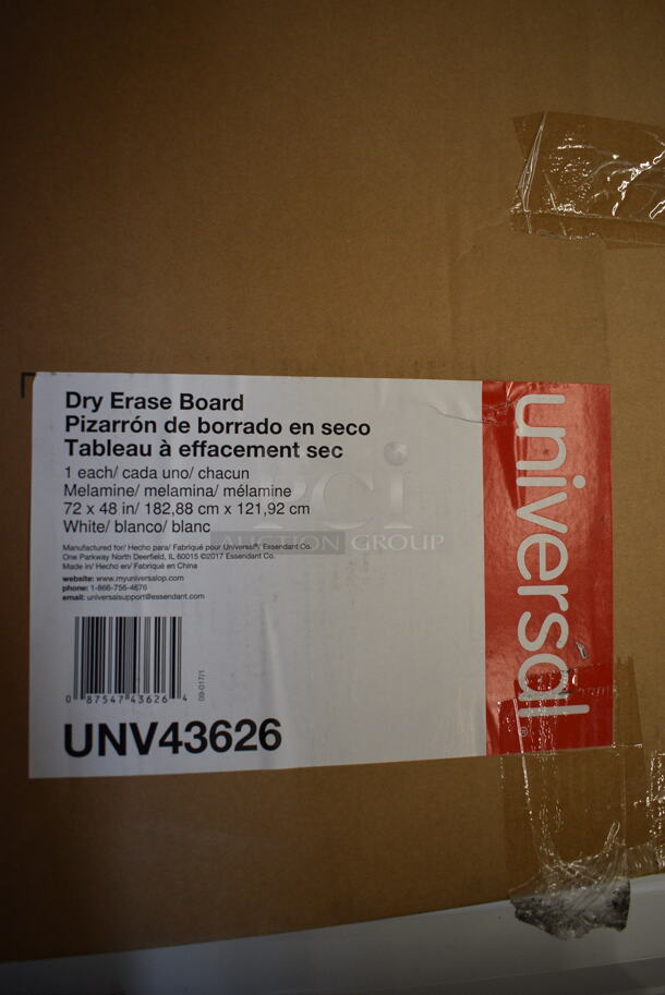2 BRAND NEW IN BOX! Universal Dry Erase Boards. 72x1x48. 2 Times Your Bid! - Image 3 of 4