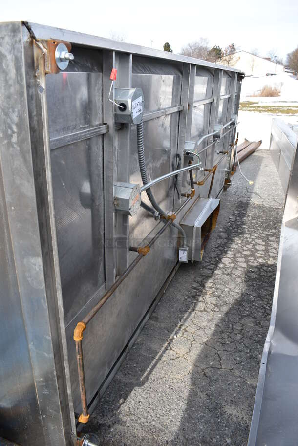 FANTASTIC! 11.5' Greasemaster Model 5430 GSN-2 Stainless Steel Commercial Grease Hood w/ Filters and Make Up Air Vent. 138x30x54 - Image 8 of 12