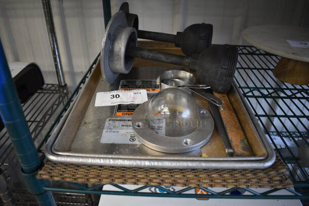 ALL ONE MONEY! Lot of Various Items Including Metal Pieces and Baking Pan!