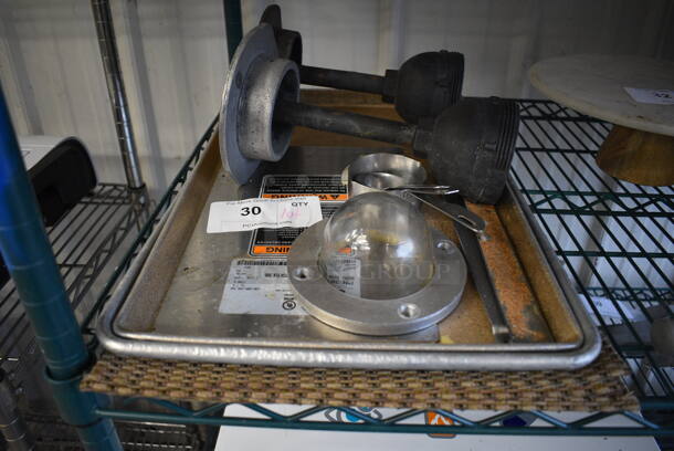 ALL ONE MONEY! Lot of Various Items Including Metal Pieces and Baking Pan! - Image 1 of 3