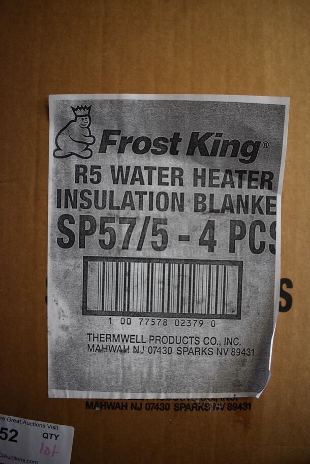 ALL ONE MONEY! Box of 4 Frost King R5 Water Heater Insulation Blankets! 48x75x1.5 - Image 4 of 4