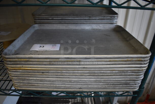 20 Metal Half Size Baking Pans. 18x13x1. 20 Times Your Bid!