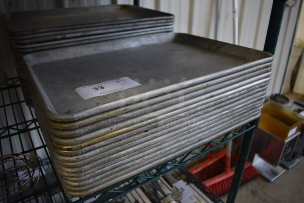 20 Metal Half Size Baking Pans. 18x13x1. 20 Times Your Bid! - Image 2 of 3