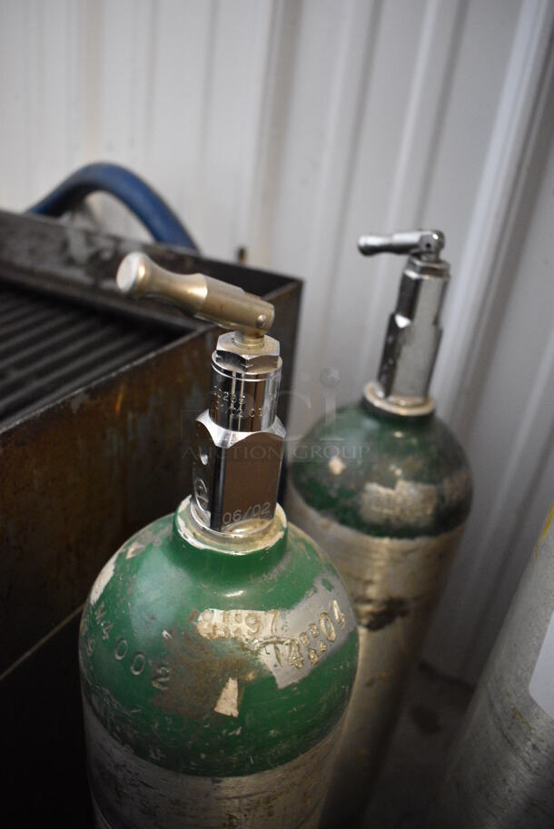 2 Metal Tanks. 4.5x4.5x20. 2 Times Your Bid! - Image 2 of 3
