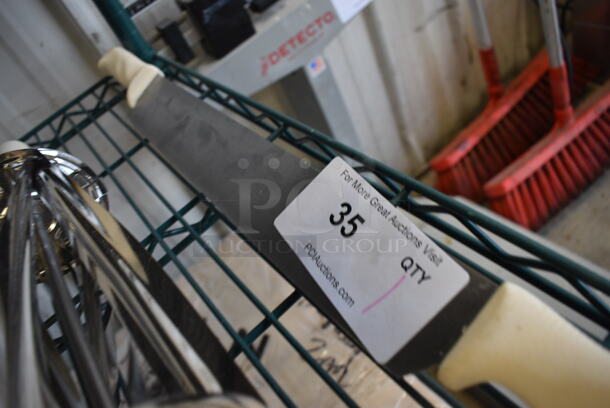 Stainless Steel Double Handled Dough Cutter. 25" - Image 2 of 3