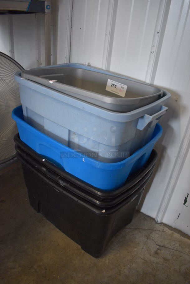 6 Various Poly Bins. Includes 20x14x12. 6 Times Your Bid! - Image 2 of 3