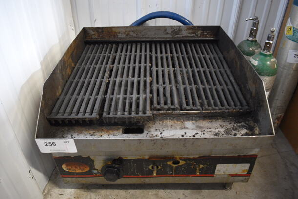 NICE! L&J Stainless Steel Commercial Countertop Gas Powered Charbroiler Grill. 24x24x17 - Image 1 of 6