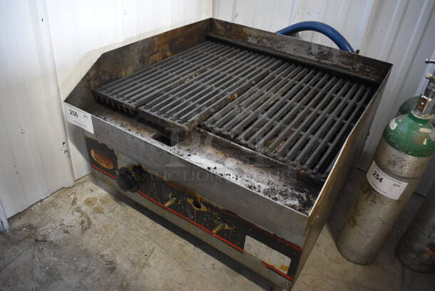 NICE! L&J Stainless Steel Commercial Countertop Gas Powered Charbroiler Grill. 24x24x17 - Image 2 of 6