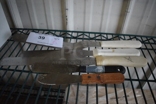 5 Various Stainless Steel Spreaders. Includes 13". 5 Times Your Bid! - Image 2 of 3