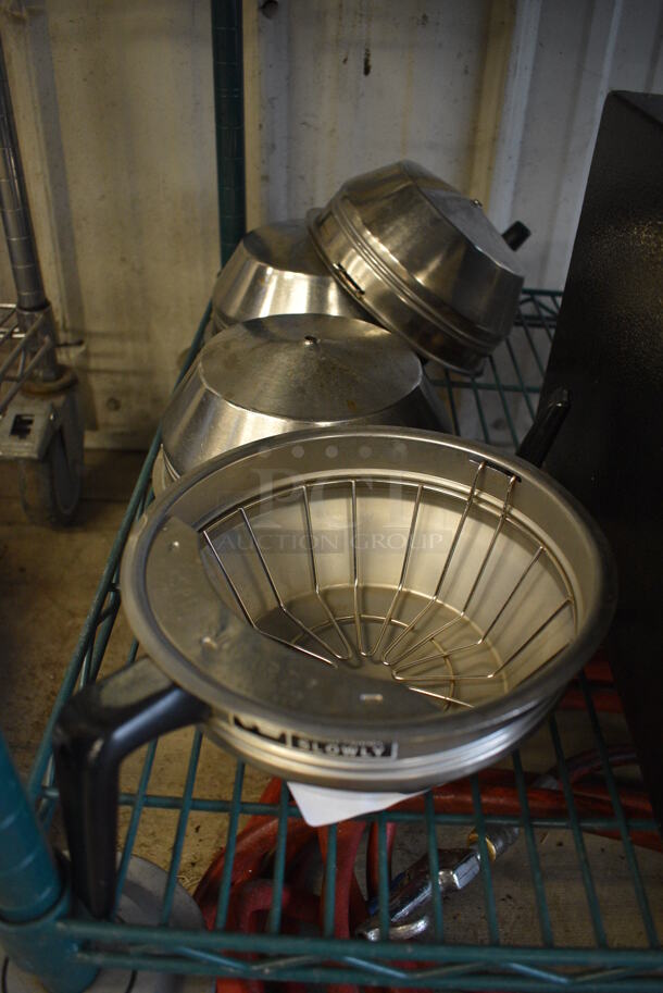 4 Metal Brew Baskets. 9x7.5x4. 4 Times Your Bid!