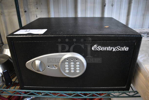 SentrySafe Black Metal Single Compartment Safe. Does Not Come w/ Combination. 17x14x9