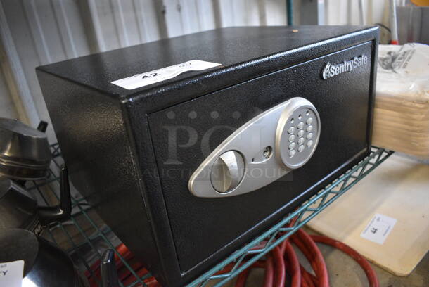 SentrySafe Black Metal Single Compartment Safe. Does Not Come w/ Combination. 17x14x9 - Image 2 of 3