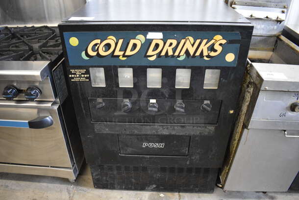 NICE! Metal Commercial Cold Drink Beverage Vending Machine. 31x28x43. Tested and Working!