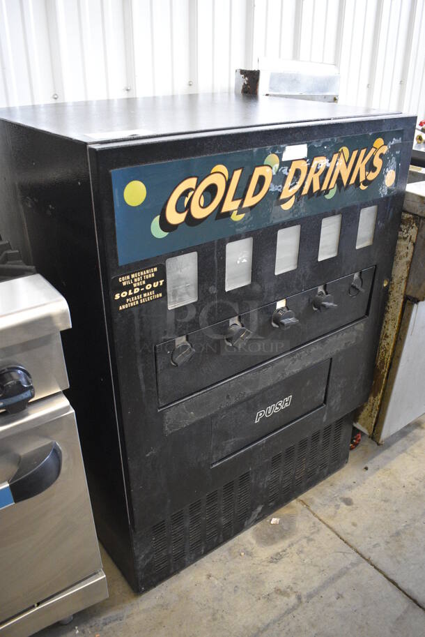 NICE! Metal Commercial Cold Drink Beverage Vending Machine. 31x28x43. Tested and Working! - Image 2 of 5
