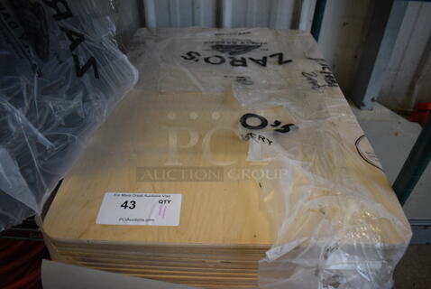 11 Wooden Boards. 18x26x0.5. 11 Times Your Bid!