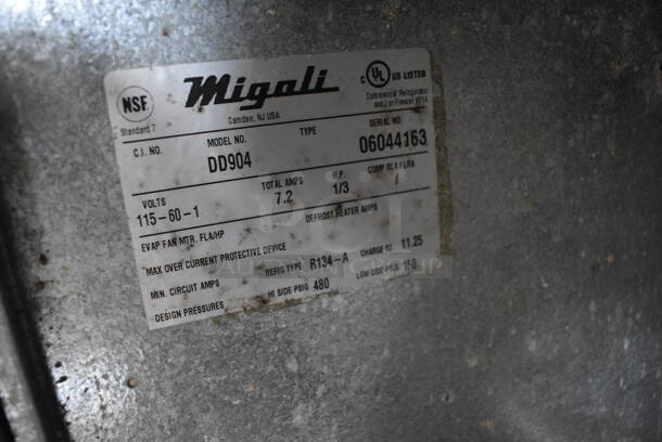 BEAUTIFUL! Migali Model DD904 Stainless Steel Commercial Direct Draw Kegerator w/ 2 Beer Towers and 6 Couplers. 115 Volts, 1 Phase. 90.5x27x53. Tested and Powers On But Does Not Get Cold - Image 6 of 9