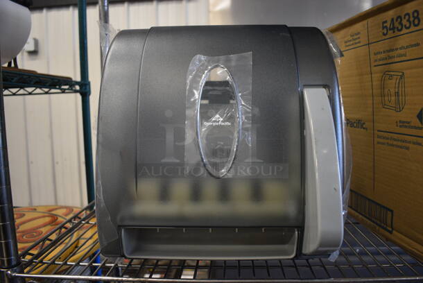 Georgia Pacific Gray Poly Wall Mount Paper Towel Dispenser. 12.5x11x14 - Image 1 of 3