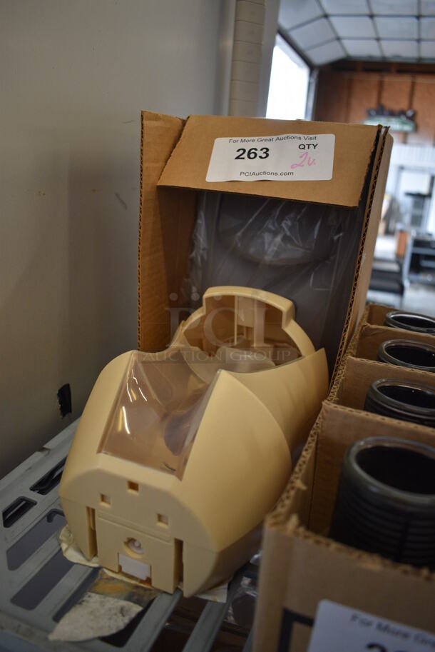 2 Poly Soap Dispensers. 5.5x5.5x10. 2 Times Your Bid! - Image 2 of 2