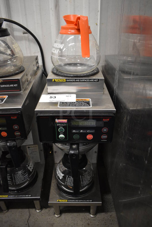 WOW! 2019 Bunn Model AXIOM-35-2 Stainless Steel Commercial Countertop 2 Burner Coffee Machine w/ Metal Brew Basket and 2 Coffee Pots. 120/208-240 Volts, 1 Phase. 8x18.5x23 - Image 1 of 6