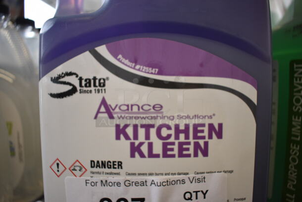 4 State Avance Kitchen Kleen Cleaner Jugs. 6x3.5x12. 4 Times Your Bid! - Image 2 of 3