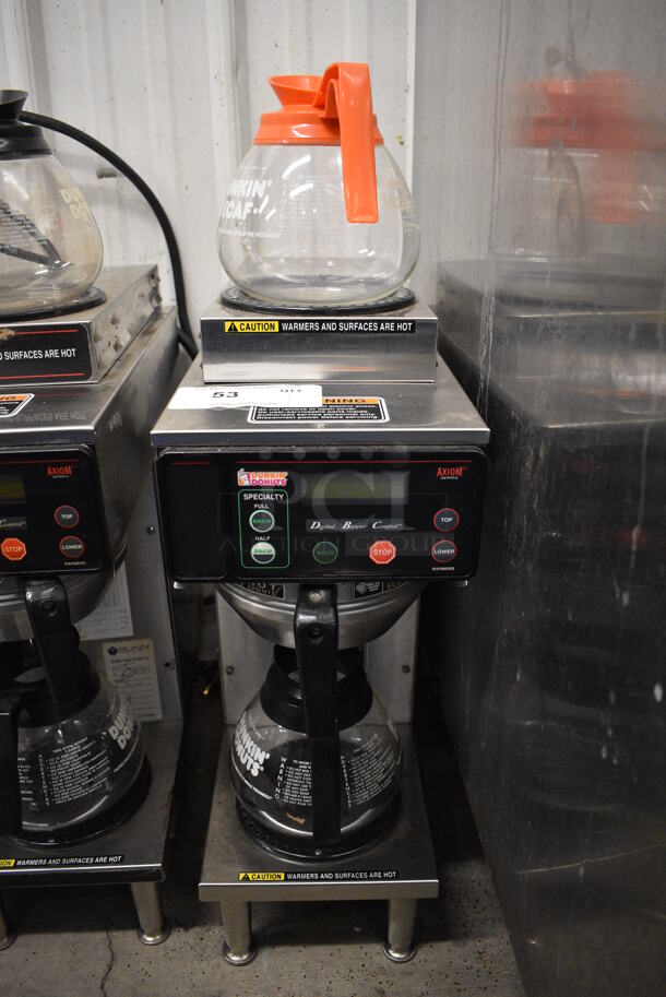 WOW! 2019 Bunn Model AXIOM-35-2 Stainless Steel Commercial Countertop 2 Burner Coffee Machine w/ Metal Brew Basket and 2 Coffee Pots. 120/208-240 Volts, 1 Phase. 8x18.5x23 - Image 4 of 6