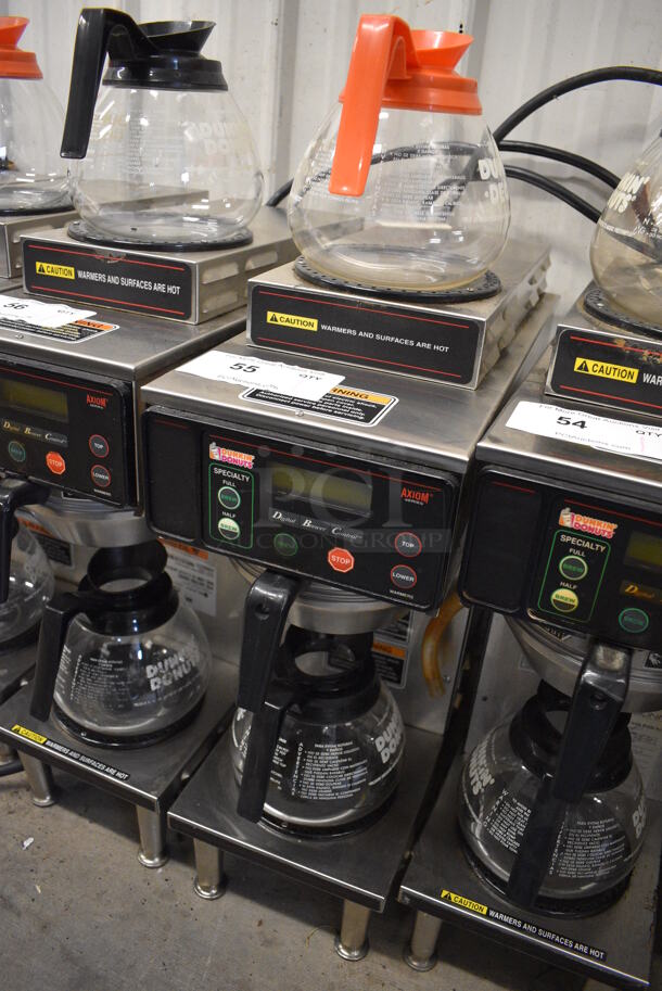 WOW! 2014 Bunn Model AXIOM-35-2 Stainless Steel Commercial Countertop 2 Burner Coffee Machine w/ Metal Brew Basket and 2 Coffee Pots. 120/208-240 Volts, 1 Phase. 8x18.5x23 - Image 2 of 5
