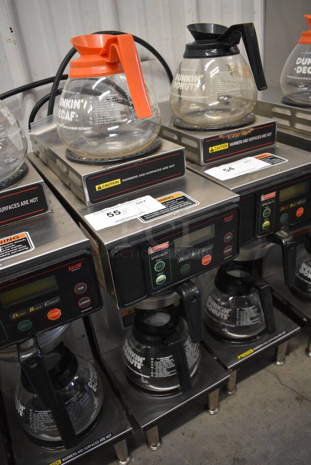 WOW! 2014 Bunn Model AXIOM-35-2 Stainless Steel Commercial Countertop 2 Burner Coffee Machine w/ Metal Brew Basket and 2 Coffee Pots. 120/208-240 Volts, 1 Phase. 8x18.5x23 - Image 3 of 5